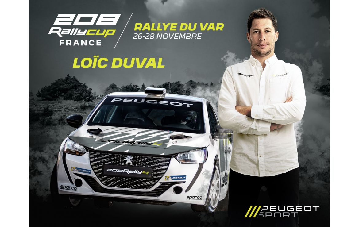 Loic Duval participará en el Rallye du Var con Peugeot 208 Rally Cup