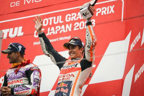 Marc Márquez vuelve al podio en la casa de Honda