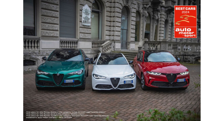 Hat trick del Made in Italy en Alemania: los entusiastas premian a Alfa Romeo con tres primeros lugares en el concurso “BEST CARS”