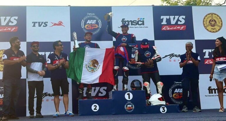TVS Motor: piloto mexicano sube al podio en final mundial del ARE GP en India