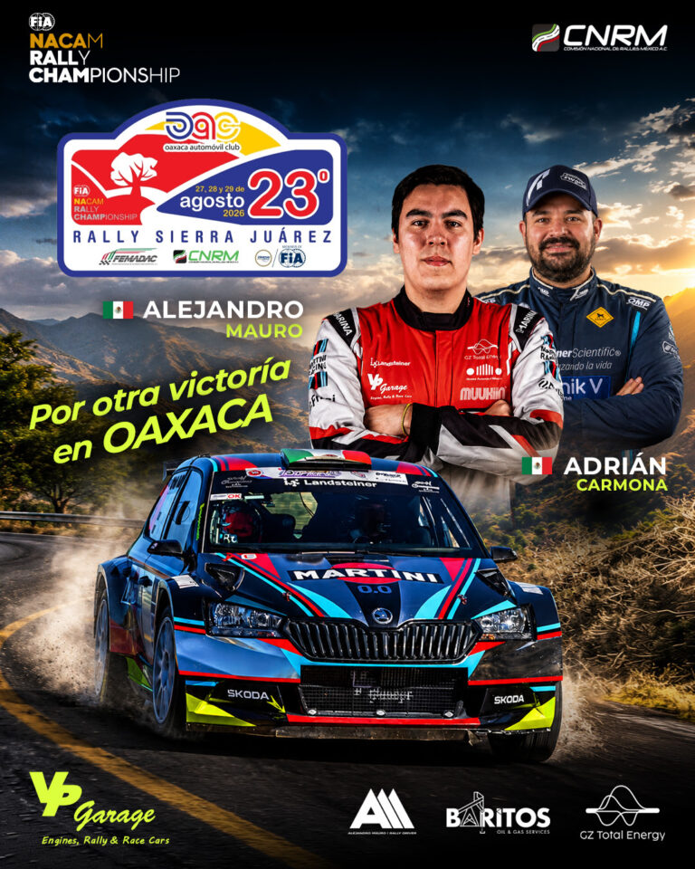 Alejandro Mauro Sánchez, listo para defender su dominio en el Rally Sierra Juárez